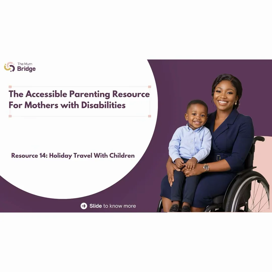 Cover slide for Resource 14: Holiday Travel With Children