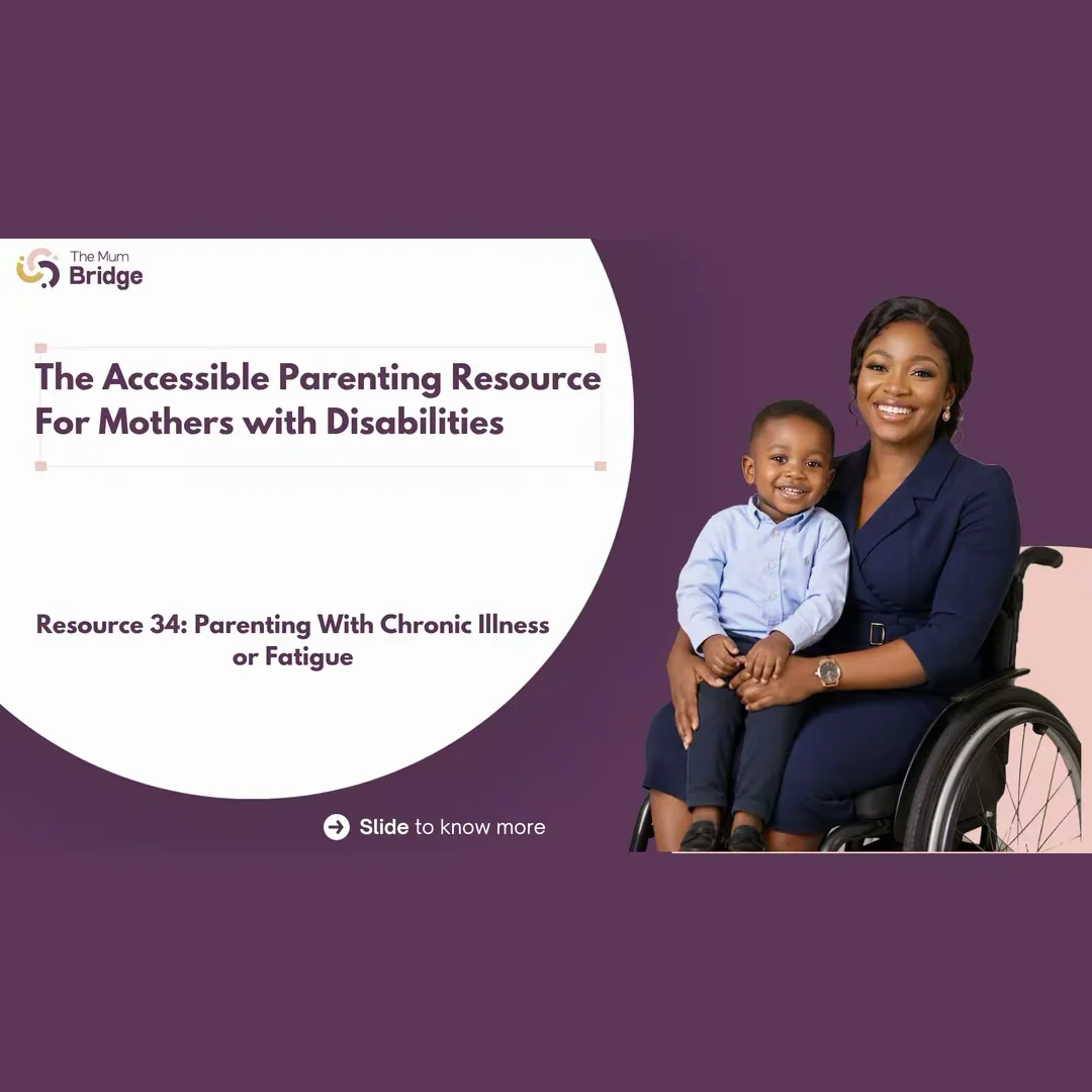 Cover slide for Resource 34: Parenting With Chronic Illness or Fatigue